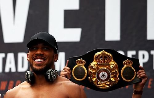 Anthony Joshua And Alexander Povetkin Weigh-in