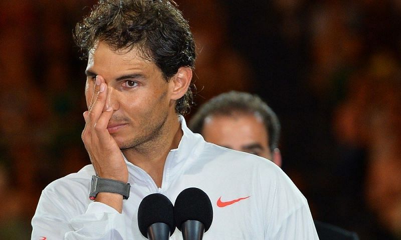 The 2014 Australian open finall left Nadal in tears