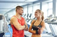 The only verbal communication in the gym should be between you and your trainer