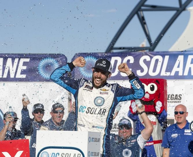 Ross Chastain earns 1st Xfinity win, holding off Allgaier