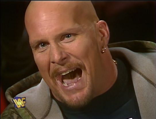 Live from WWF Studios, Steve Austin makes Monday Night RAW better!