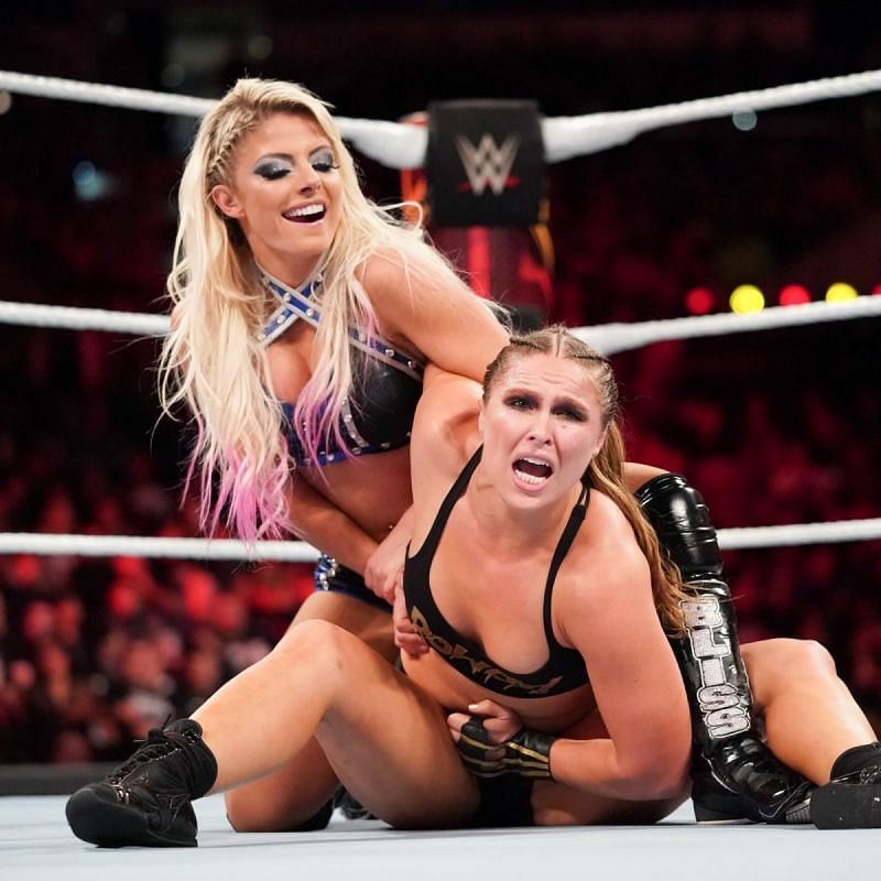 Alexa is happy to actually get offense in at Hell in A Cell.