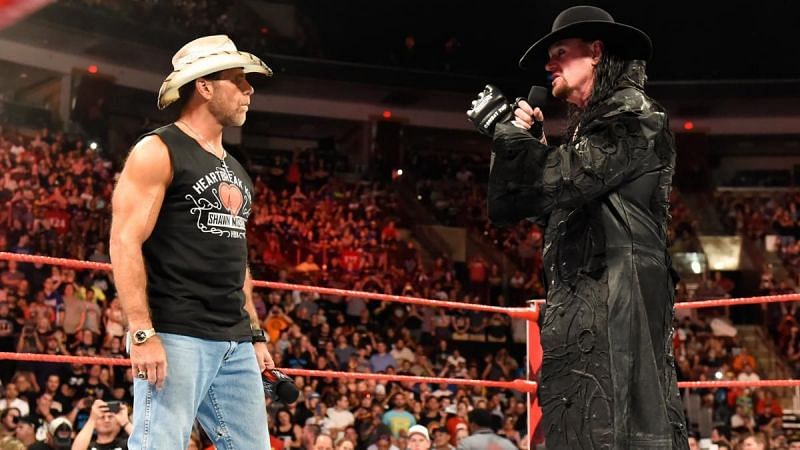 The Undertaker is trying to tempt Michaels back into the ring 