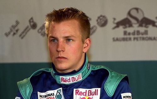 Kimi in Sauber race suit