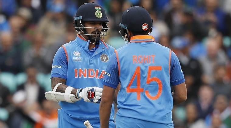 Dhawan and Rohit Sharma provided a solid start for India to hand Pakistan an eight-wicket defeat.