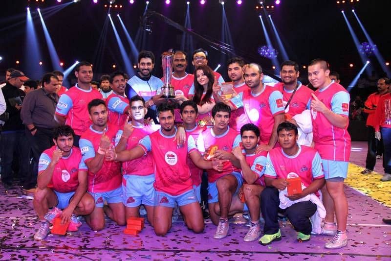 Jaipur Pink Panthers are the inaugural champions of the Pro Kabaddi League