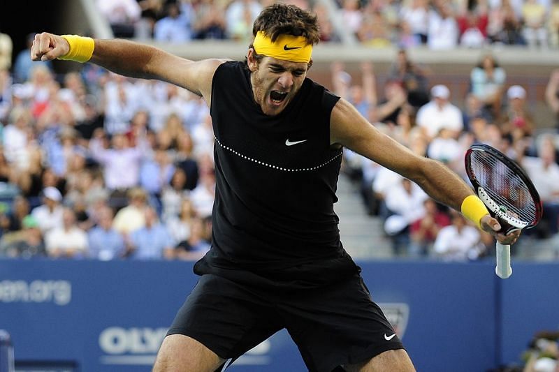Del Potro started to find his rhythm in the latter half of the second set
