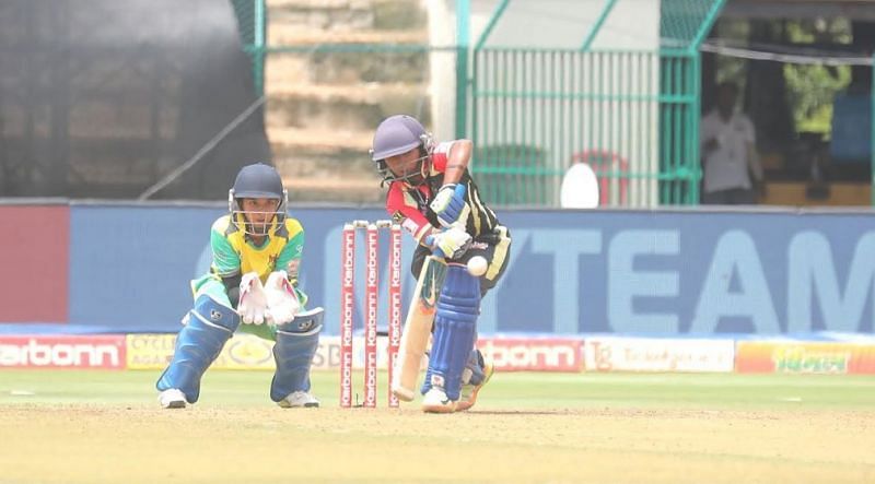 Belagavi Panthers cruised to a seven-wicket victory against Bijapur Bulls in the second Women&acirc;€™s Exhibition match held at the SDNR Wadiyar Stadium