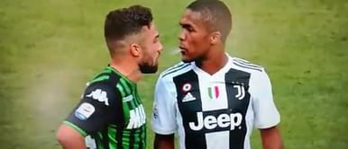 Fans outraged at Douglas Costa's violent antics in Juventus-Sassuolo game