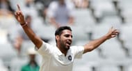 Bhuvneshwar had missed the entire Test series against England