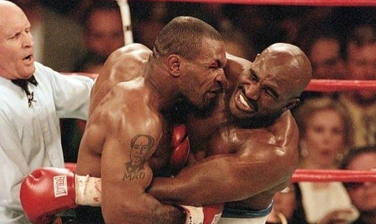 Mike Tyson and Evander Holyfield possessed great in-fighting skills