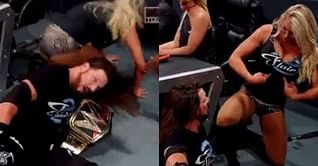 WWE News: AJ Styles takes Charlotte Flair down with him in hilarious fall after WWE Mixed Match Challenge match