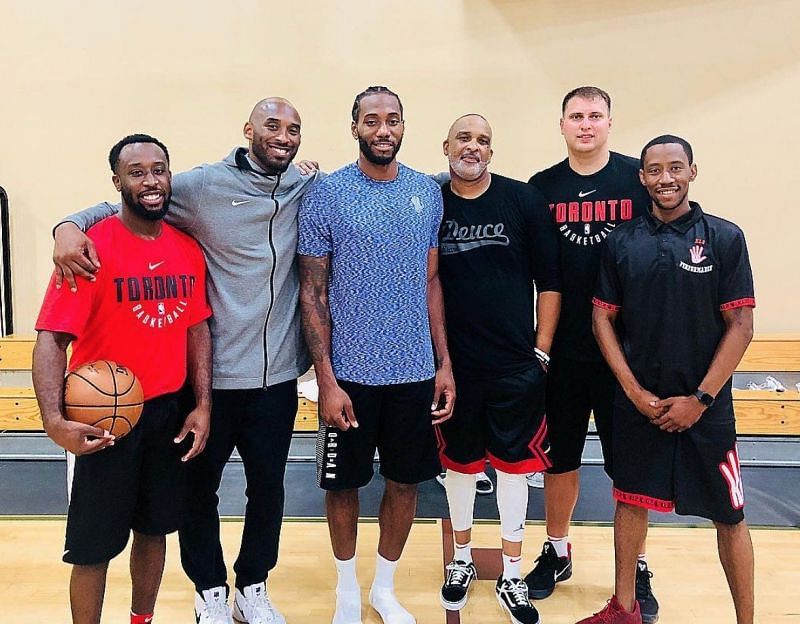 Kawhi Leonard after working out with Kobe Bryant