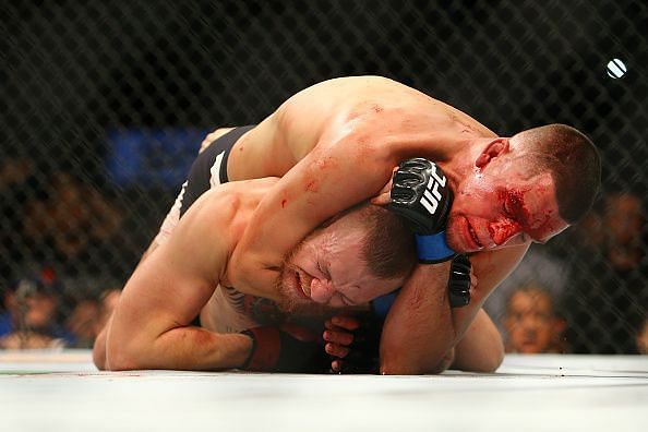 The rear naked choke is one of the most common submissions used in the UFC