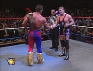 Owen Hart realizes the stakes & calls it a day...