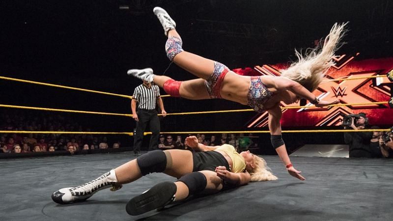 Candice LeRae and Lacey Evans look to be opening up a feud 