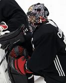G Corey Crawford skates before Chicago's first practice
