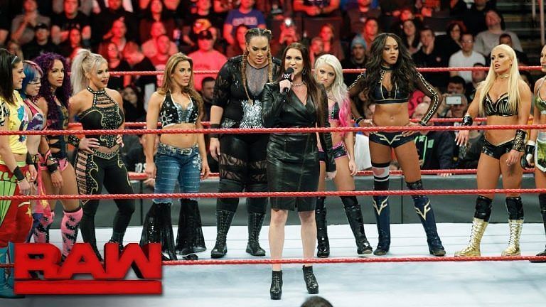 (Courtesy: WWE.com) Stephanie McMahon announces the first ever Women&#039;s Royal Rumble