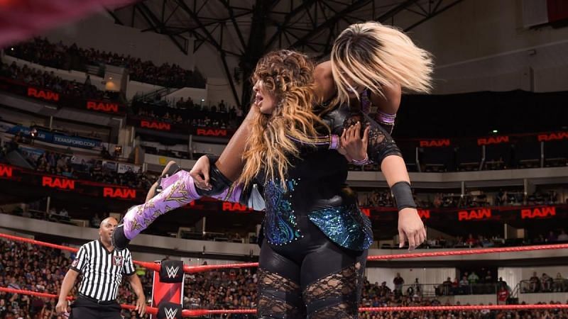 Image result for nia jax and ember moon vs alicia fox and mickie james