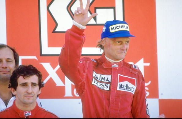 Alain Prost and Niki Lauda