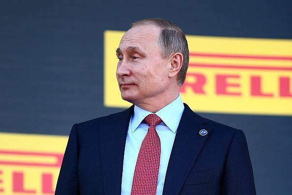 F1 Archive: Putin tests his skills in a Formula 1 car