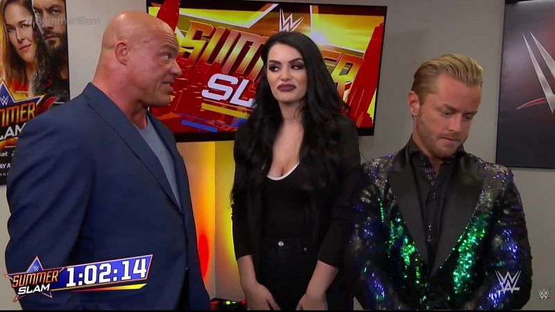 Why was Paige on the rival brand&#039;s show?