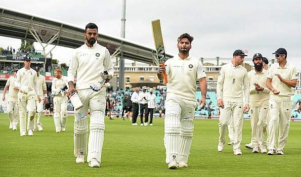 Rahul and Pant playing  for their places  added 204 runs for the 6th wicket