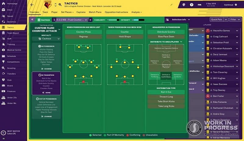 Tactical Innovation in Football Manager 19 is totally world-class.