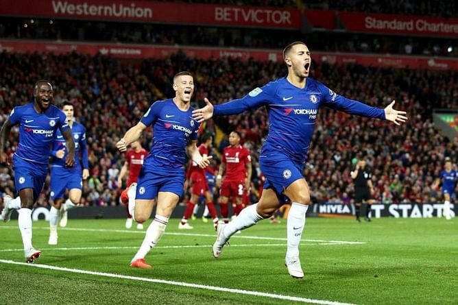Football fans react as Eden Hazard scores amazing solo-goal against Liverpool