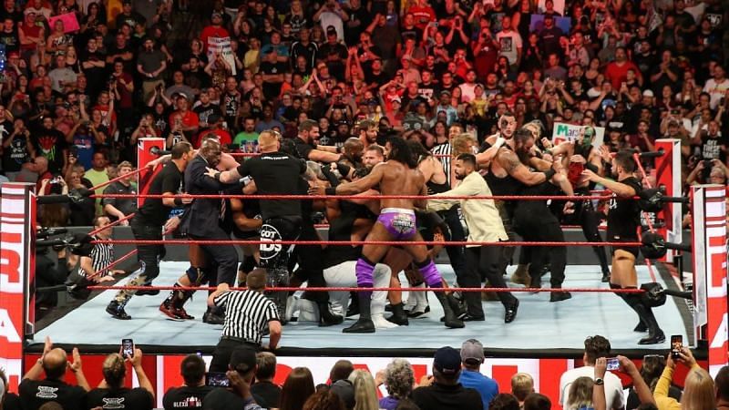 It was quite the brawl on Raw 