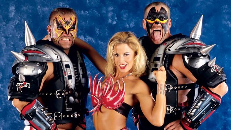 Sytch with the Road Warriors Hawk and Animal as LOD 2000.