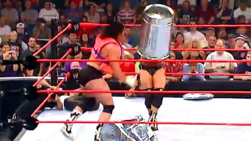 Wrestling Trash Can