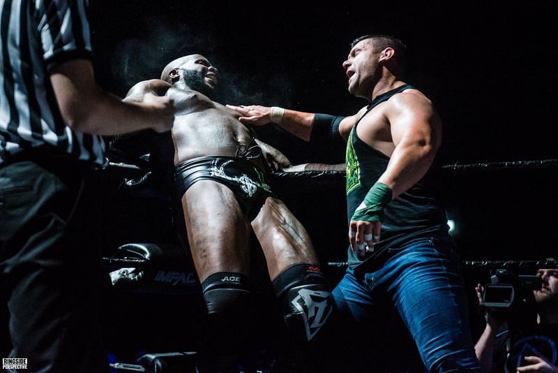 Eddie Edwards enjoying getting his hands on Moose