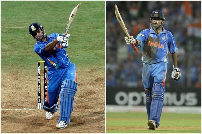 Dhoni and Gambhir put on 98 runs for the 3rd wicket