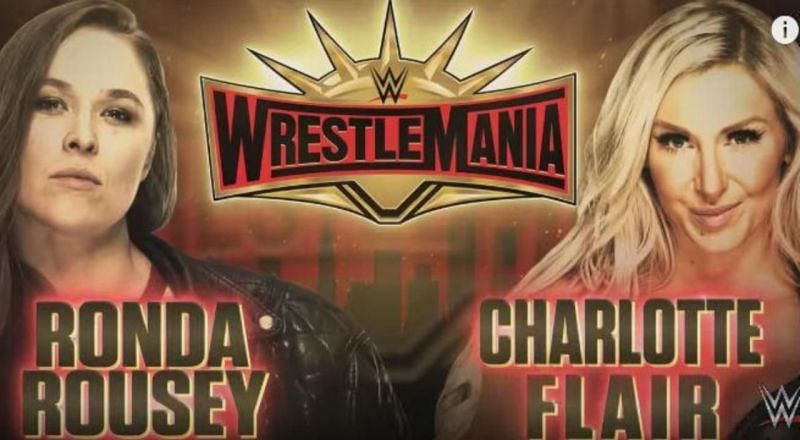 Charlotte Flair vs. Ronda Rousey WrestleMania 35