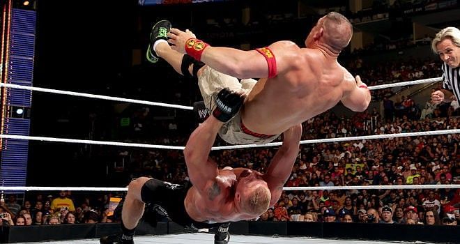 Cena received 16 German Suplexes in the infamous encounter.