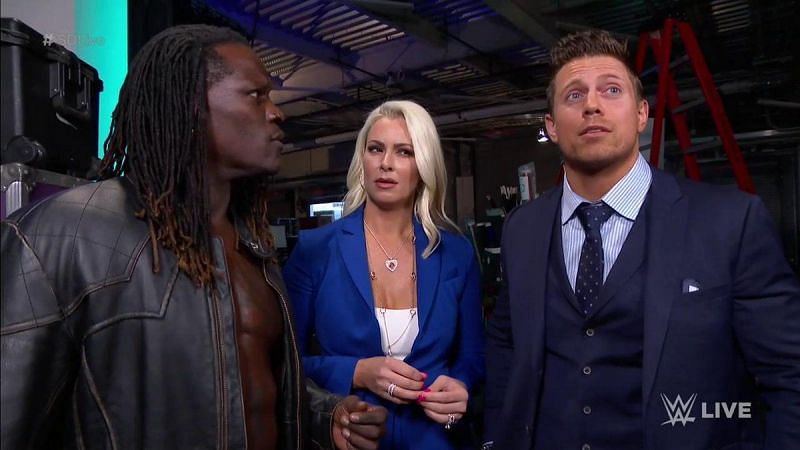 Here&#039;s R Truth with the other Carmella