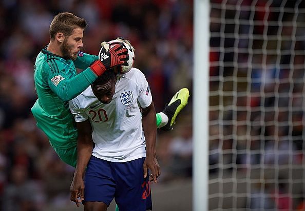 Danny Welbeck disallowed goal England vs Spain David De Gea