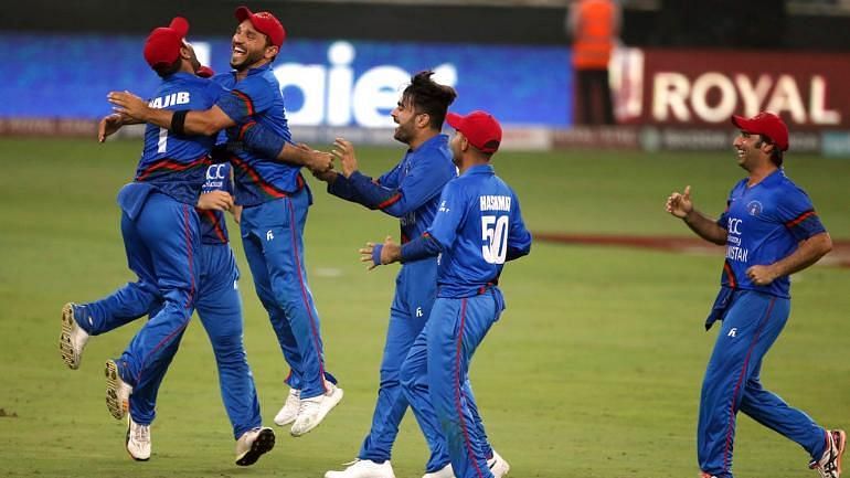 Afghanistan players celebrated the wicket of Ravindra Jadeja as though they had won the match
