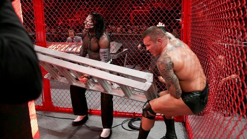 An inadvertent injury via a steel chair saw Orton&#039;s thigh torn