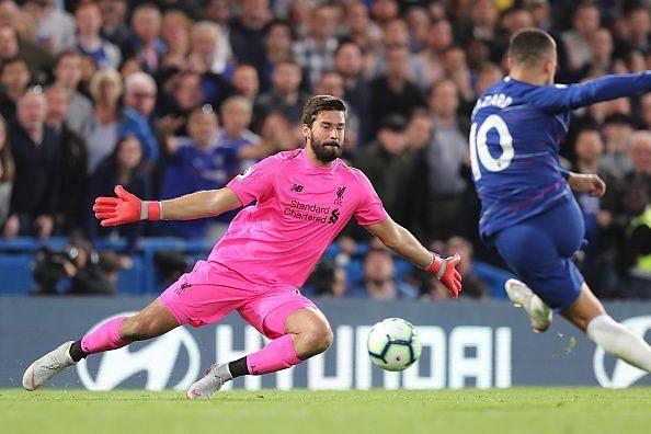 Alisson kept Liverpool in the game with a number of decisive saves