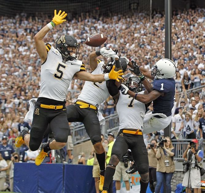 No. 10 Penn State outlasts Appalachian State 45-38 in OT