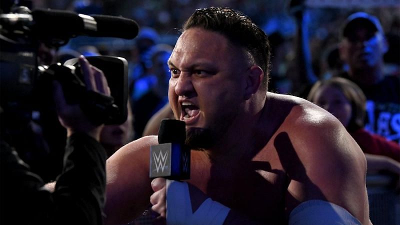 Samoa Joe attacks AJ Styles