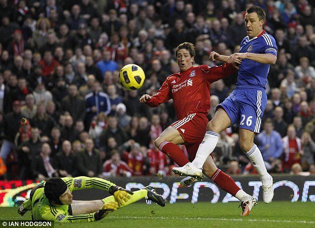 Fernando Torres scored twice in his last game for Liverpool against Chelsea.