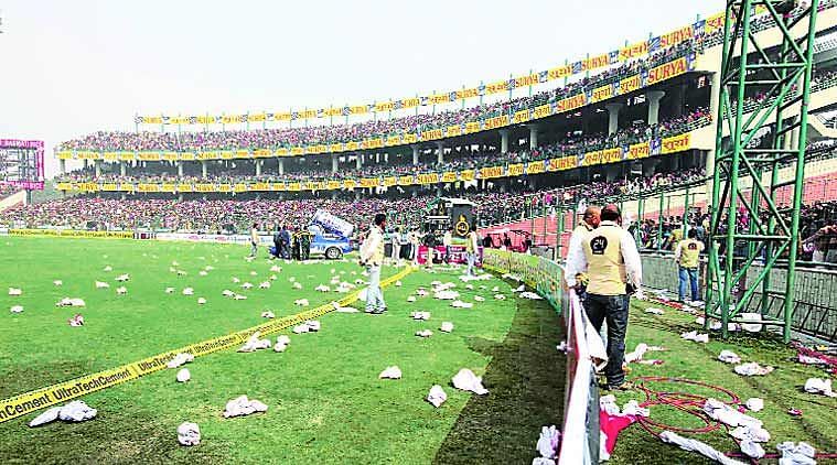 Ground staff work very hard to make a match presentable in the best possible way