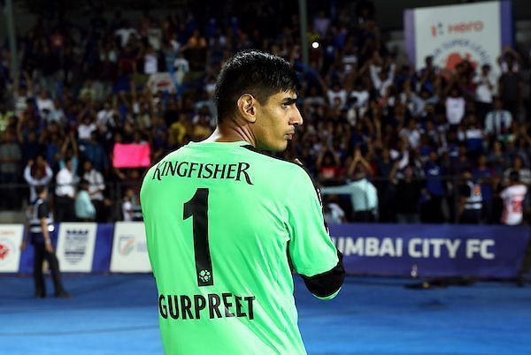 Gurpreet Singh Sandhu will be a commanding presence between the sticks