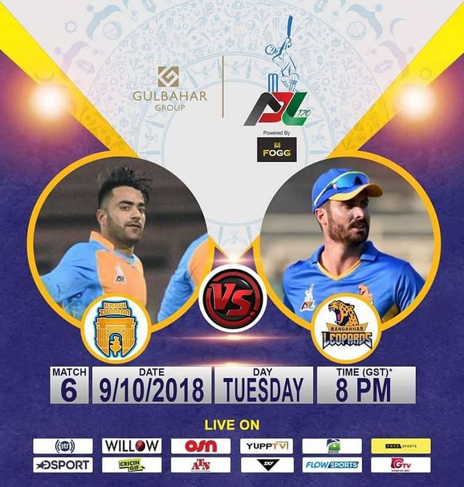 APL 2018 Match 6, Kabul Zwanan vs Nangarhar Leopards: Probable XI and Match Prediction