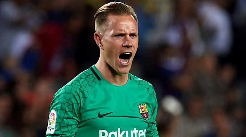 Ter Stegen pulled off an amazing double save