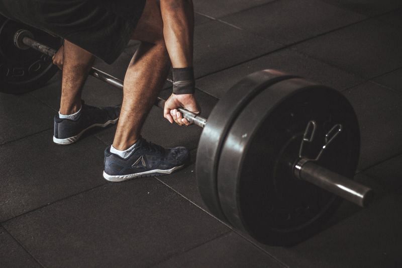 The bent-over barbell row is a fine example of a strength exercise