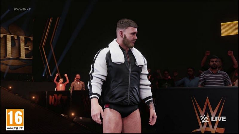 Tyler Bate made his video-game debut in WWE 2K19